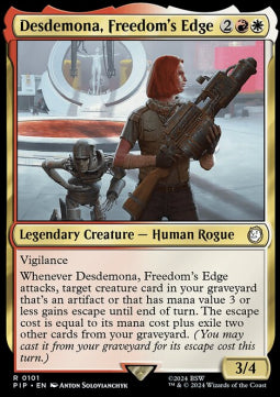 Desdemona, Freedom's Edge⁣ - Universes Beyond: Fallout⁣ (Rare)⁣ [101]