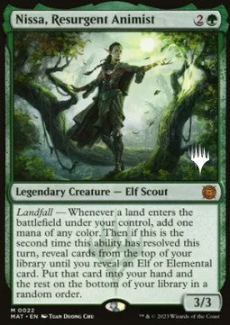 Nissa, Resurgent Animist⁣ - Murders at Karlov Manor: Promos⁣ (Mythic)⁣ [22]