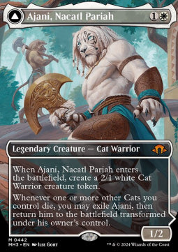 Ajani, Nacatl Pariah // Ajani, Nacatl Avenger (V.1)⁣ - Modern Horizons 3: Extras⁣ (Mythic)⁣ [442]