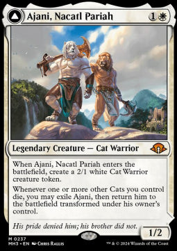 Ajani, Nacatl Pariah // Ajani, Nacatl Avenger⁣ - Modern Horizons 3⁣ (Mythic)⁣ [237]