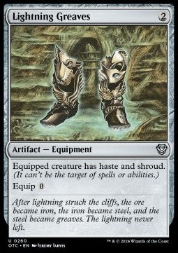 Lightning Greaves⁣ - Commander: Outlaws of Thunder Junction⁣ (Uncommon)⁣ [260]