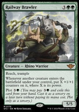 Railway Brawler (V.2)⁣ - Outlaws of Thunder Junction: Promos⁣ (Mythic)⁣ [175]