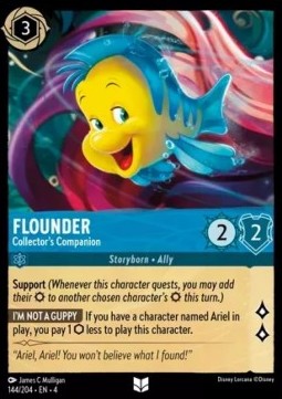 Flounder - Collector's Companion⁣ - Ursula's Return⁣ (Uncommon)⁣ [144]