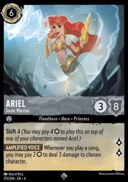 Ariel - Sonic Warrior (V.1)⁣ - Ursula's Return⁣ (Super Rare)⁣ [175]