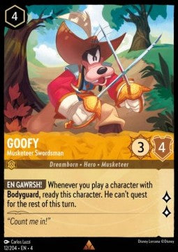 Goofy - Musketeer Swordsman⁣ - Ursula's Return⁣ (Rare)⁣ [12]