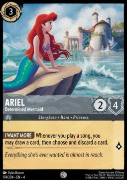 Ariel - Determined Mermaid⁣ - Ursula's Return⁣ (Common)⁣ [174]