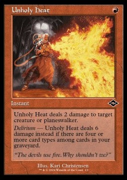 Unholy Heat⁣ - Modern Horizons 3: Retro Frame Cards⁣ (Common)⁣ [13]
