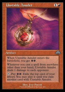 Unstable Amulet (V.1)⁣ - Modern Horizons 3: Extras⁣ (Uncommon)⁣ [421]