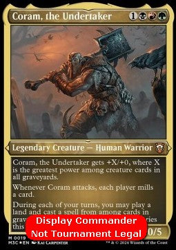 Coram, the Undertaker (V.2)⁣ - Commander: Modern Horizons 3: Extras⁣ (Mythic)⁣ [19]