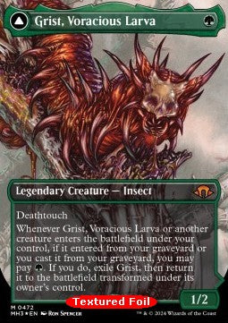 Grist, Voracious Larva // Grist, the Plague Swarm (V.2)⁣ - Modern Horizons 3: Extras⁣ (Mythic)⁣ [472]