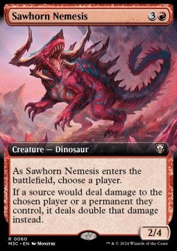 Sawhorn Nemesis (V.1)⁣ - Commander: Modern Horizons 3: Extras⁣ (Rare)⁣ [60]