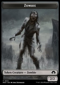 Zombie Token (B 2/2) // Elephant Token (G 3/3) (V.1)⁣ - Modern Horizons 3: Tokens⁣ (Token)⁣ [CT 21/18]