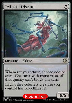 Twins of Discord⁣ - Commander: Modern Horizons 3: Extras⁣ (Rare)⁣ [37]