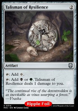 Talisman of Resilience⁣ - Commander: Modern Horizons 3: Extras⁣ (Uncommon)⁣ [314]