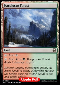 Karplusan Forest⁣ - Commander: Modern Horizons 3: Extras⁣ (Rare)⁣ [351]