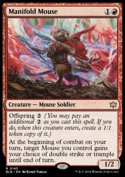 Manifold Mouse⁣ - Bloomburrow⁣ (Rare)⁣ [143]