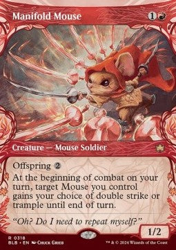 Manifold Mouse⁣ - Bloomburrow: Extras⁣ (Rare)⁣ [318]