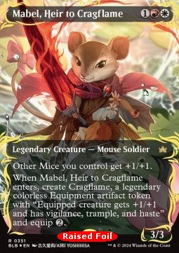 Mabel, Heir to Cragflame (V.2)⁣ - Bloomburrow: Extras⁣ (Rare)⁣ [351]