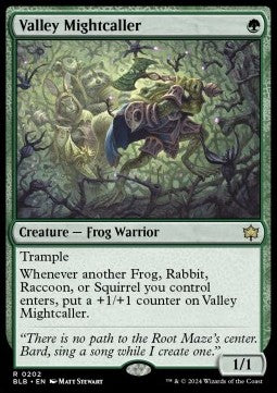 Valley Mightcaller⁣ - Bloomburrow⁣ (Rare)⁣ [202]