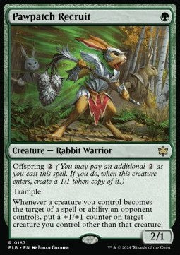 Pawpatch Recruit⁣ - Bloomburrow⁣ (Rare)⁣ [187]