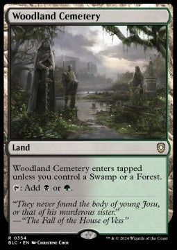 Woodland Cemetery⁣ - Commander: Bloomburrow⁣ (Rare)⁣ [354]