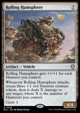 Rolling Hamsphere⁣ - Commander: Bloomburrow⁣ (Rare)⁣ [39]