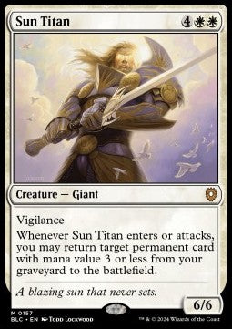 Sun Titan⁣ - Commander: Bloomburrow⁣ (Mythic)⁣ [157]