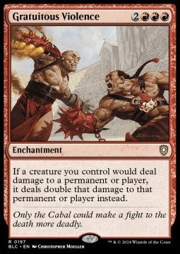 Gratuitous Violence⁣ - Commander: Bloomburrow⁣ (Rare)⁣ [197]