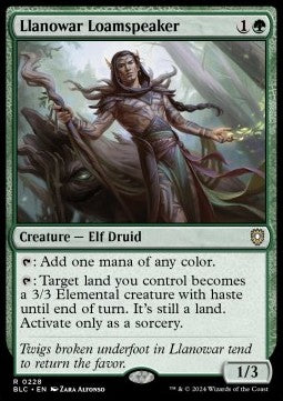 Llanowar Loamspeaker⁣ - Commander: Bloomburrow⁣ (Rare)⁣ [228]