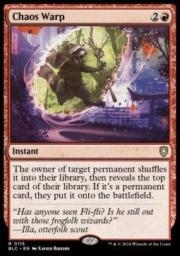 Chaos Warp⁣ - Commander: Bloomburrow⁣ (Rare)⁣ [115]