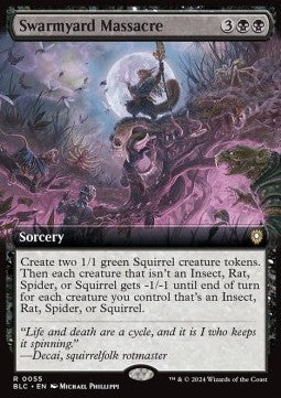 Swarmyard Massacre⁣ - Commander: Bloomburrow: Extras⁣ (Rare)⁣ [55]