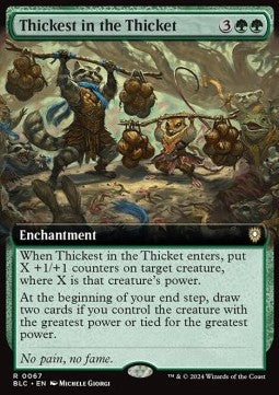 Thickest in the Thicket⁣ - Commander: Bloomburrow: Extras⁣ (Rare)⁣ [67]