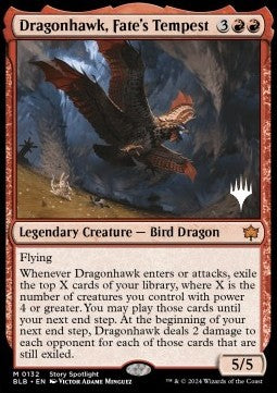 Dragonhawk, Fate's Tempest (V.2) - Bloomburrow: Promos (Mythic) [PBLB-132]