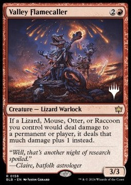 Valley Flamecaller (V.2)⁣ - Bloomburrow: Promos⁣ (Rare)⁣ [158]