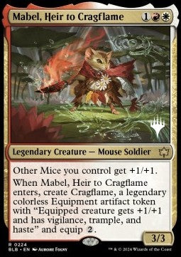Mabel, Heir to Cragflame (V.2)⁣ - Bloomburrow: Promos⁣ (Rare)⁣ [224]
