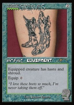 Lightning Greaves⁣ - Secret Lair Drop Series: Inside an Elevator Superdrop⁣ (Rare)⁣ [1662]