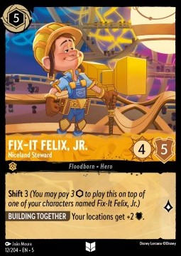 Fix‐It Felix, Jr. - Niceland Steward⁣ - Shimmering Skies⁣ (Uncommon)⁣ [12]