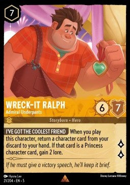 Wreck‐It Ralph - Admiral Underpants⁣ - Shimmering Skies⁣ (Rare)⁣ [21]