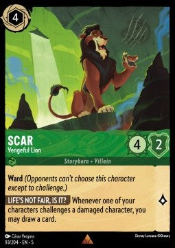 Scar - Vengeful Lion (V.1)⁣ - Shimmering Skies⁣ (Rare)⁣ [93]