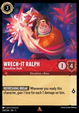 Wreck‐It Ralph - Demolition Dude⁣ - Shimmering Skies⁣ (Rare)⁣ [104]