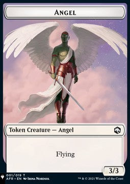 Angel Token (W 3/3) // Spirit Token (W 1/1) - Secret Lair Commander Deck: Angels: They're Just Like Us but Cooler (Token) [SLDACW-T 1/1341]