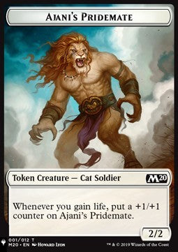 Ajani's Pridemate Token (W 2/2) // Spirit Token (W 1/1) - Secret Lair Commander Deck: Angels: They're Just Like Us but Cooler (Token) [SLDACW-T 1/1341]