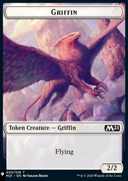 Griffin Token (W 2/2) // Warrior Token (W 1/1 Vigilance) - Secret Lair Commander Deck: Angels: They're Just Like Us but Cooler (Token) [SLDACW-T 3/17]