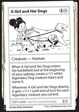 A Girl and Her Dogs⁣ - Mystery Booster 2: Playtest Cards⁣ (Special)