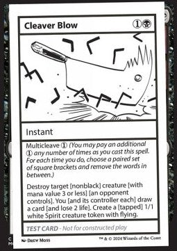 Cleaver Blow⁣ - Mystery Booster 2: Playtest Cards⁣ (Special)