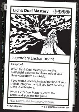 Lich's Duel Mastery⁣ - Mystery Booster 2: Playtest Cards⁣ (Special)