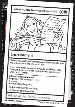 Liliana's Other Contract // Liliana's Undead Minion⁣ - Mystery Booster 2: Playtest Cards⁣ (Special)