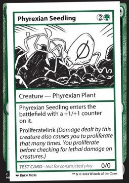 Phyrexian Seedling⁣ - Mystery Booster 2: Playtest Cards⁣ (Special)