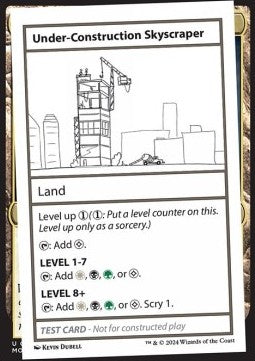 Under-Construction Skyscraper⁣ - Mystery Booster 2: Playtest Cards⁣ (Special)