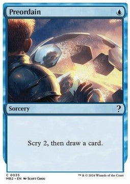 Preordain⁣ - Mystery Booster 2⁣ (Common)⁣ [35]